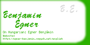 benjamin egner business card